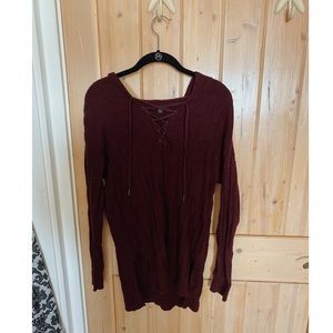 dark purple sweater hoodie